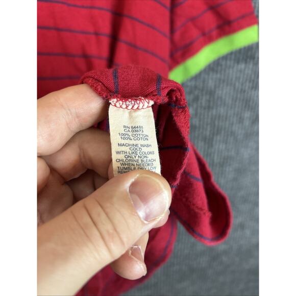 Vintage American Eagle Mens Polo Shirt Size Medium Y2K Striped Preppy Surfer - Picture 6 of 8